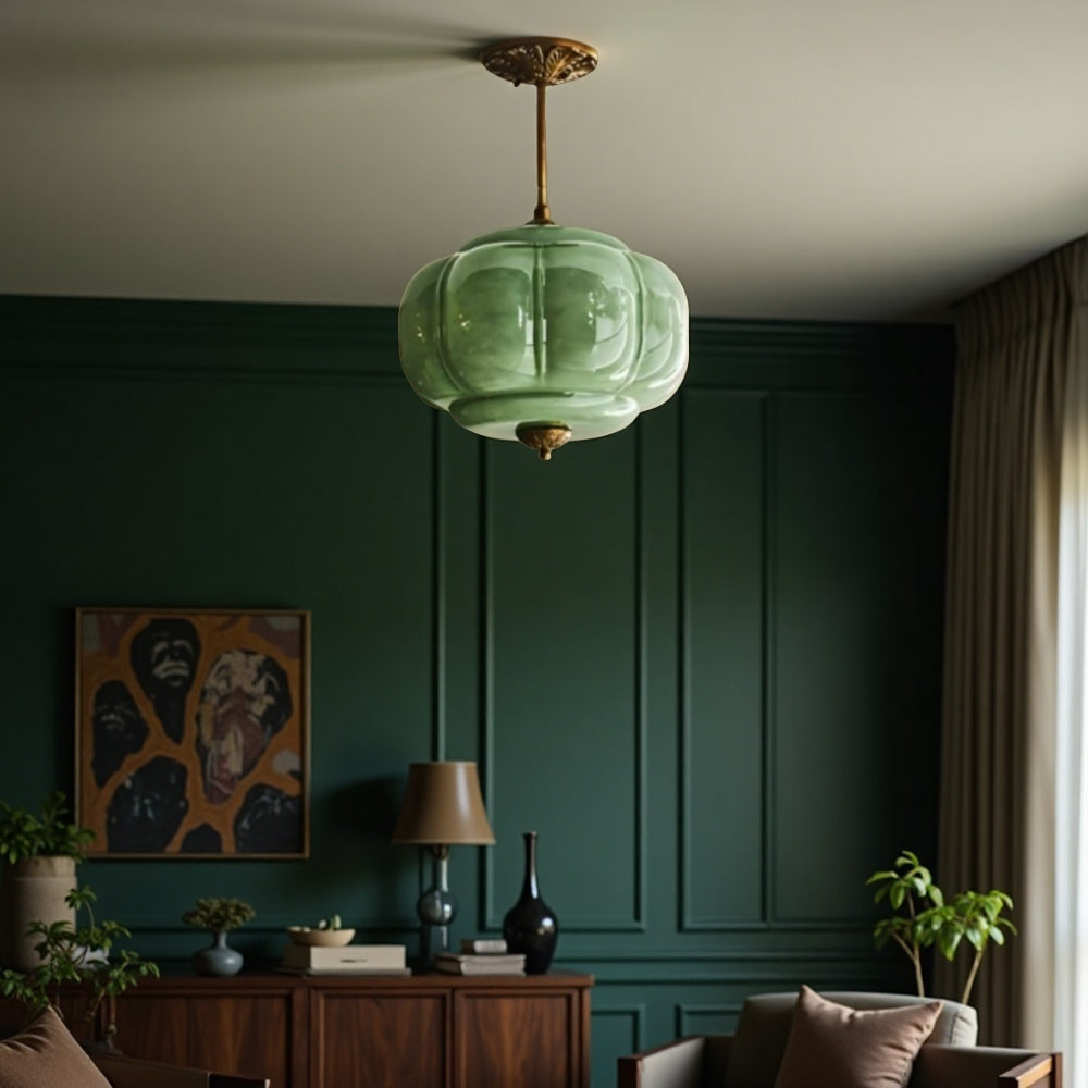 Lampada da soffitto in vetro vintage – Elegante illuminazione semi-incassata